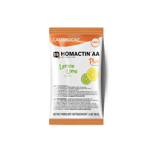 Homactin AA Plus Powder, Lemon Lime Flavor, 30 Packets