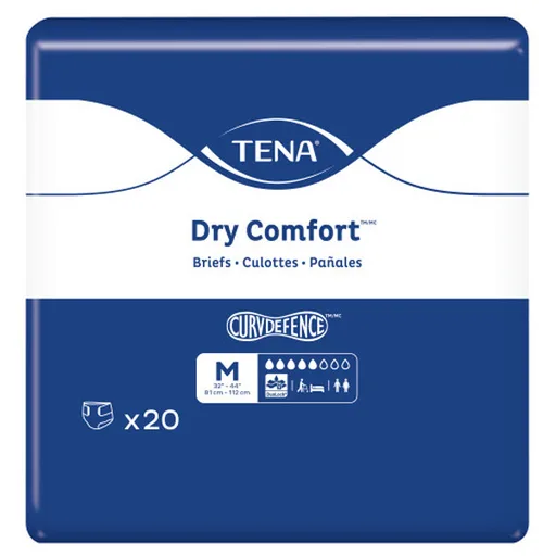 TENA Dry Comfort Briefs, Medium, 32" - 44"