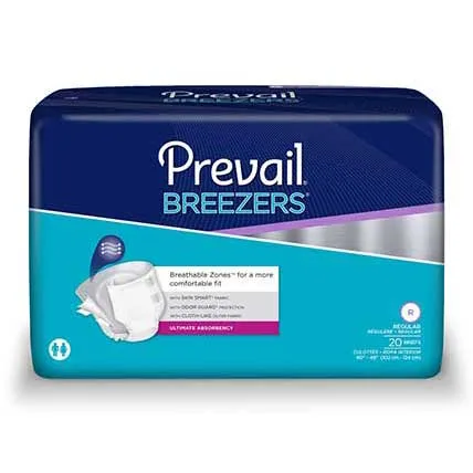 Prevail Breezers Adult Briefs, Regular Size