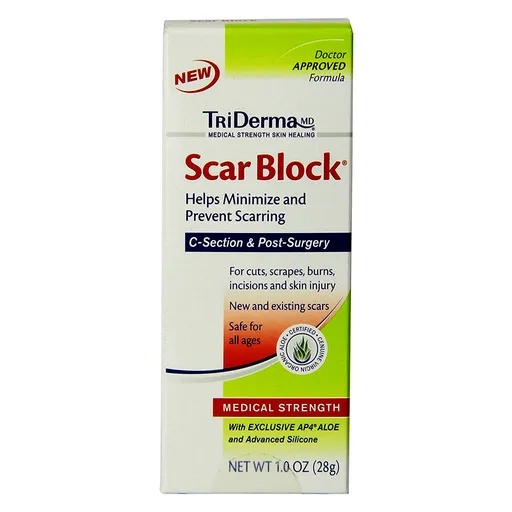 Genuine Virgin Aloe Scar Block Scar Cream, 1 oz
