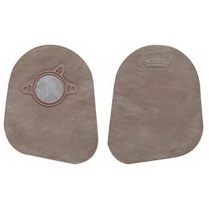 Hollister New Image Two-Piece Closed Mini Pouch, 1-3/4" Flange, Filter, 7" L, Beige