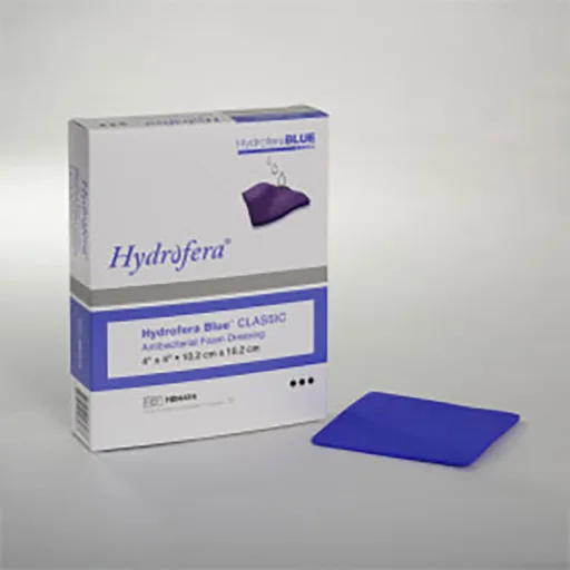 Hydrofera Blue Foam Dressing - Standard, 4" x 4"