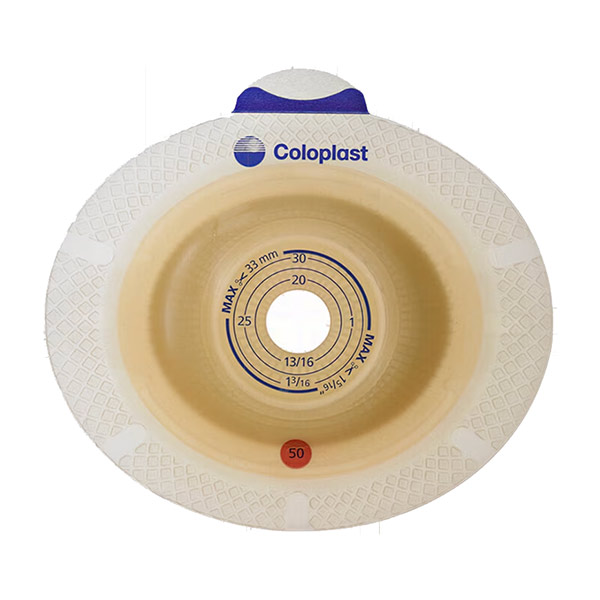 Coloplast SenSura Flex Two-Piece Skin Barrier, Belt Tabs, 2" Flange, Convex Light, 5/8" to 1-1/4" Stoma