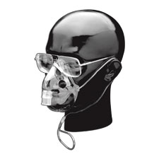 Salter Labs Elongated Aerosol Therapy Mask Clear, Over-the-ear Style, Without Aerosol Tube