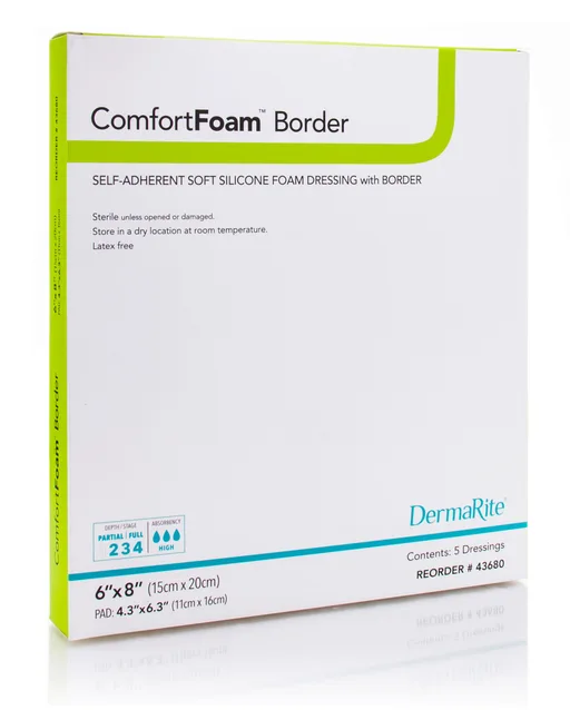 ComfortFoam Silicone Foam Border Dressing