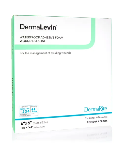 DermaLevin Waterproof Foam Dressing with Border