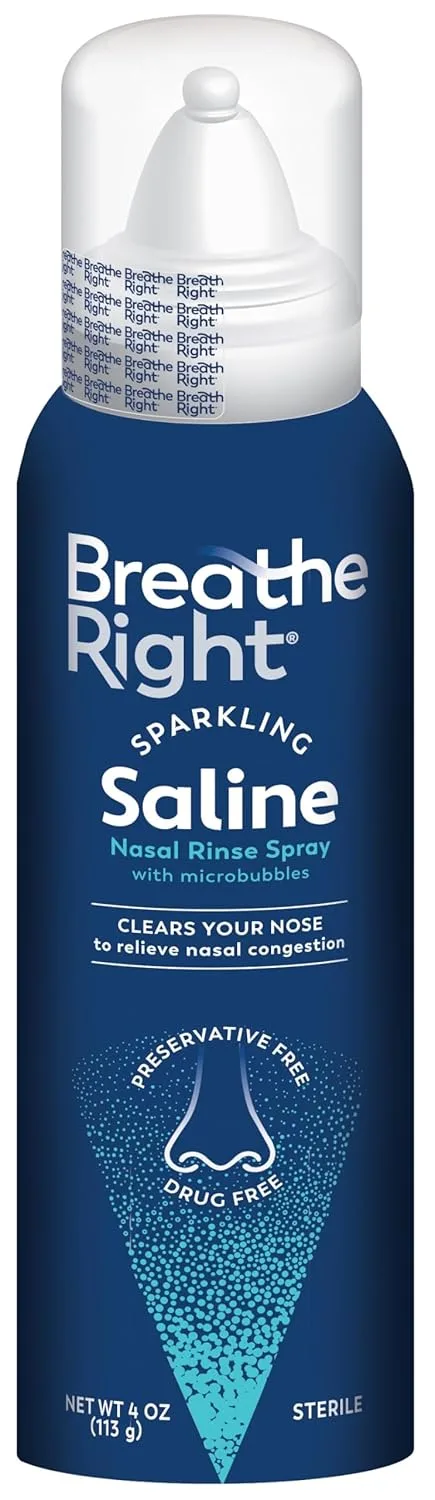 Breathe Right Saline Spray, 4 oz
