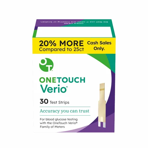 One Touch Verio Test Strips Value Pack (30 count)
