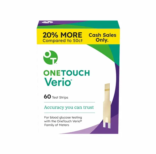 One Touch Verio Test Strips (60 count)