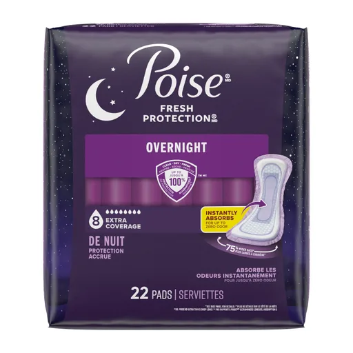 Poise Extra Coverage Pad, Fresh Protection, Long