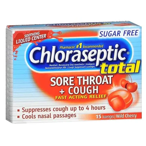 Chloraseptic Total Wild Cherry Lozenges - Sugar Free