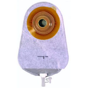 Coloplast Assura One-Piece Urostomy Pouch, Belt Tabs, 10-3/4" L, Transparent, Pre-Cut Convex Skin Barrier, 1-1/8" Stoma