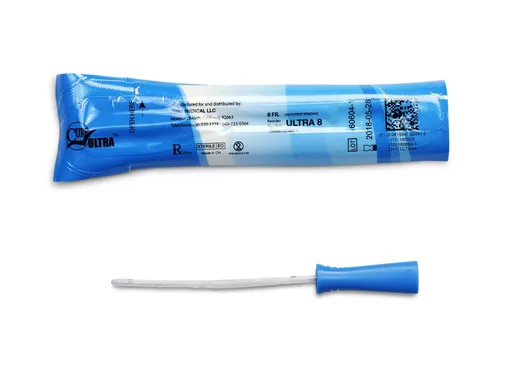 Cure Ultra Female Intermittent Catheter, 6” Straight Tip, 8 FR