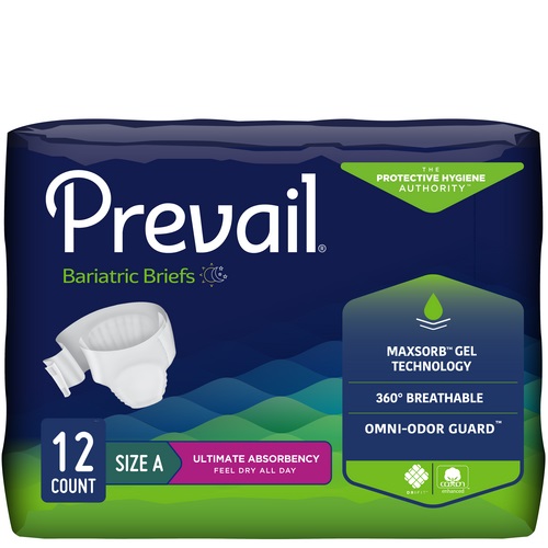 Prevail Bariatric Adult Brief, XXL (62"- 73")