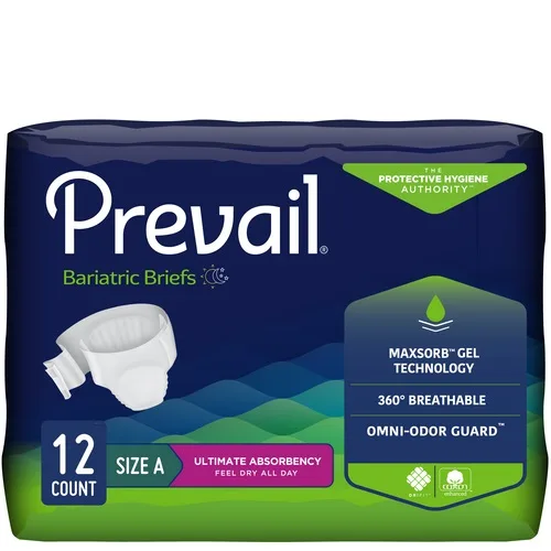 Prevail Bariatric Adult Brief, XXL (62"- 73")