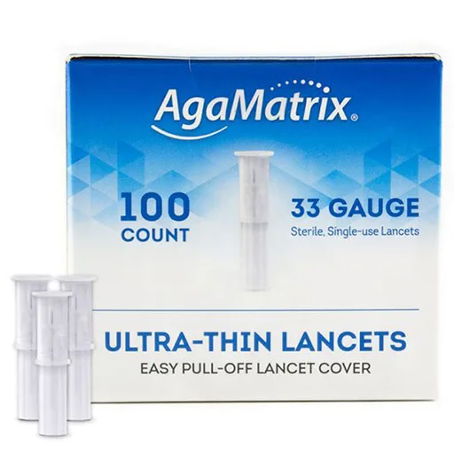 AgaMatrix WaveSense iTest Ultra-thin Lancet 33G, Sterile