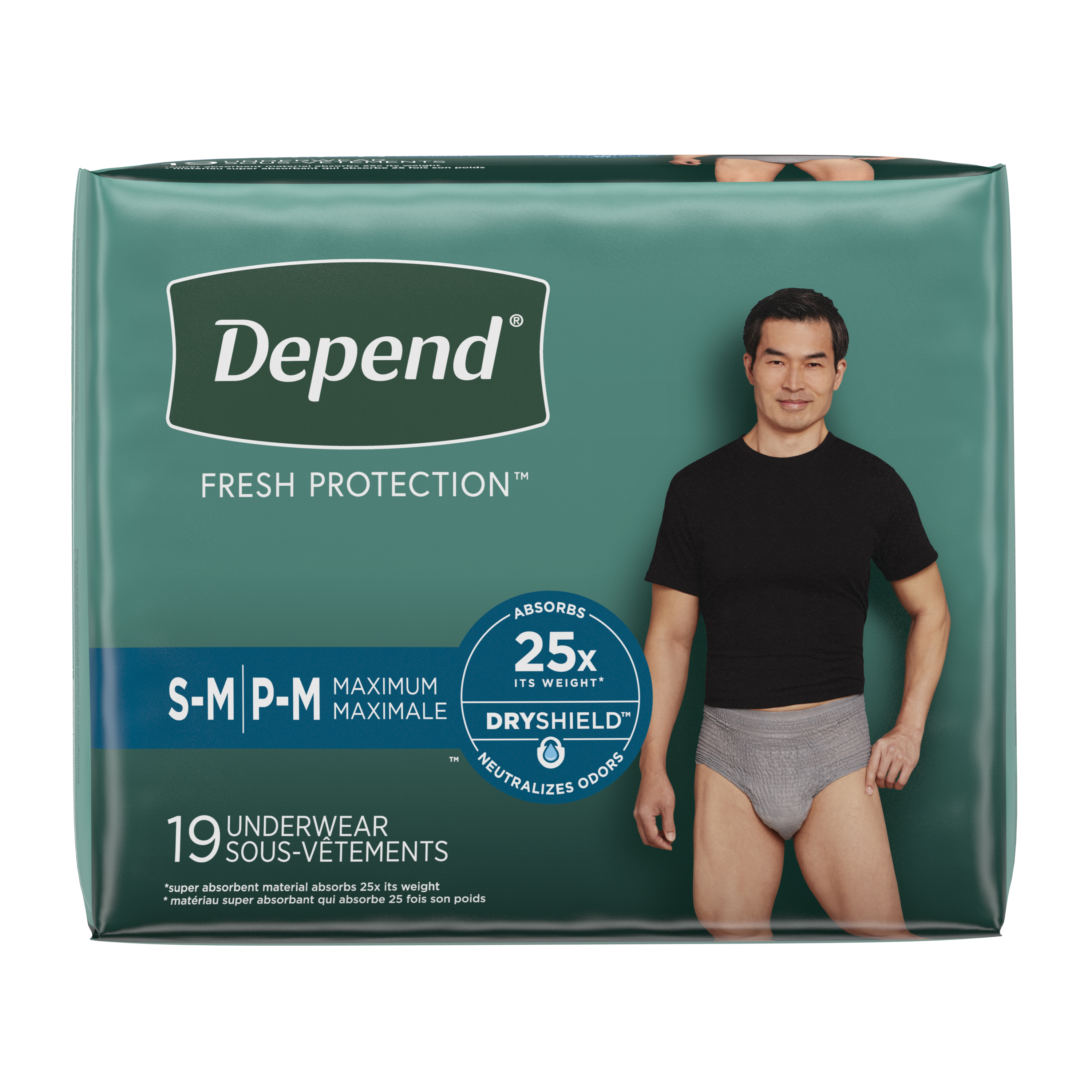 Depend Maximum Absorbency Underwear for Men Small/Medium - Replaces 6951700