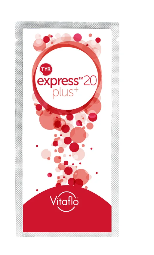 TYR Express Plus 20, Unflavored, 34g Packets
