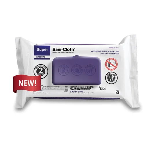 Super Sani-Cloth Germicidal Disposable Wipe Softpack