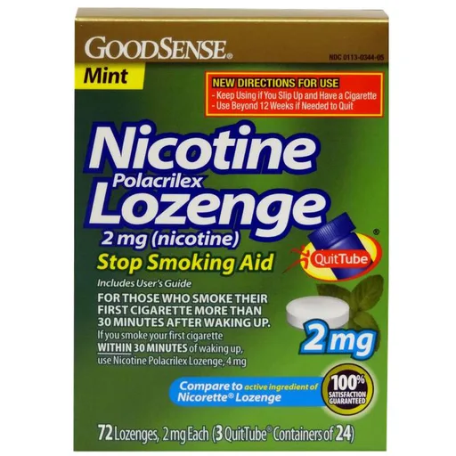GoodSense Nicotine Lozenge 72 Count - Mint