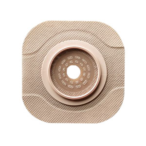 Hollister CeraPlus Up to 1-1/4" Cut-to-Fit Flat Skin Barrier with Tape, 1-3/4" Flange Green, Filter, Integrated Filter
