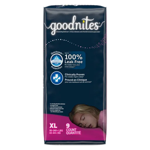 Goodnites Jumbo Pack Youthpant for Girls, Size 6