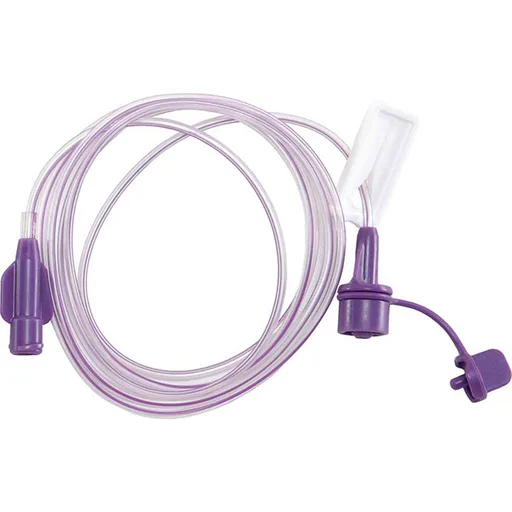 NeoMed 60" ENFit Extension Set, Bifurcated, Purple