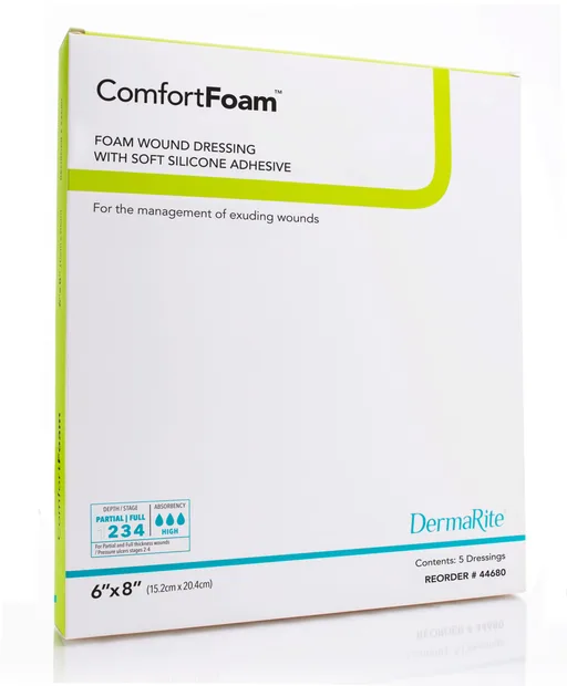 ComfortFoam Self-Adherent Soft Silicone Foam Dressing Non-Bordered