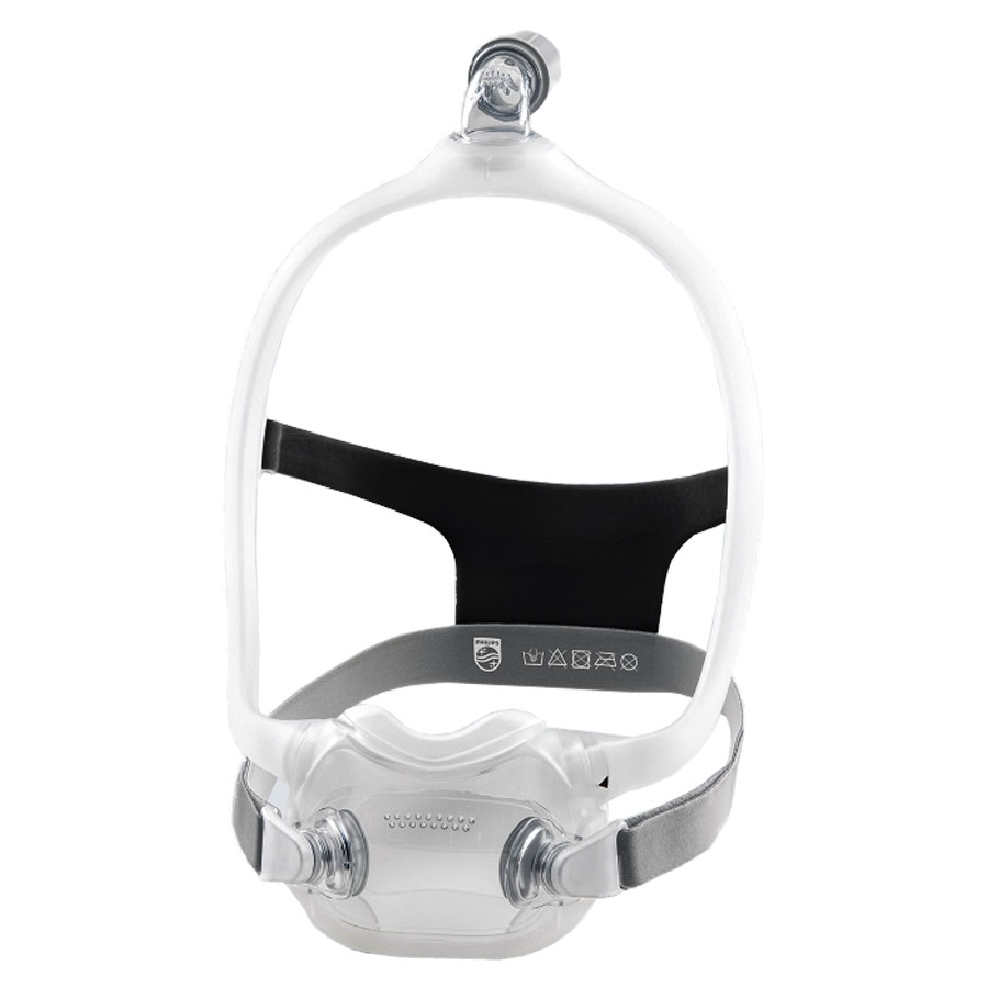 Respironics DreamWear Full Face CPAP Mask, with Headgear, Small/Medium Frame, Medium Wide Cushion