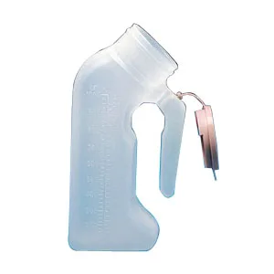 Medline Male Urinal with Lid 1000mL