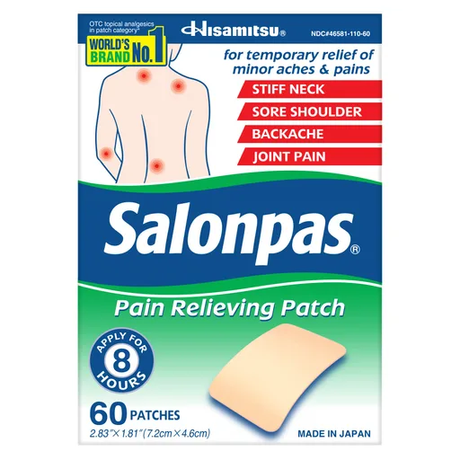 Salonpas Pain Relieving Patch, 60 ct