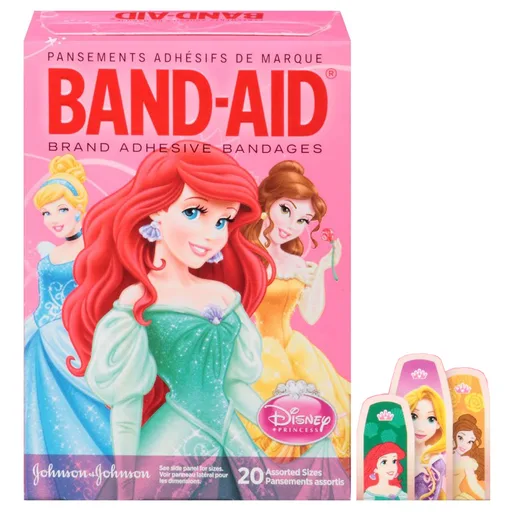 Johnson & Johnson Band-Aid Disney Princesses Adhesive Bandage, Waterproof