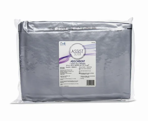 ASSIST Silver Absorbent Antimicrobial Dressing, 24" x 36"