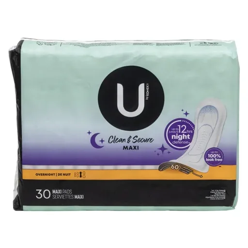 U by Kotex Premium Max Overnight Pad
