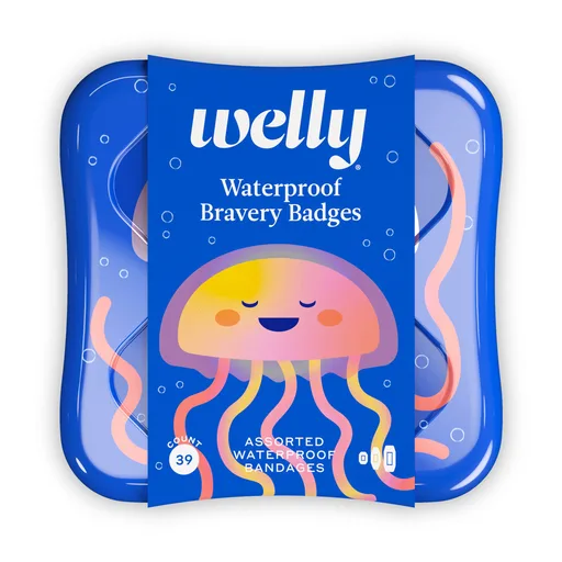 Welly Health Assorted Kids Waterproof Adhesive Bandages, 39 ct