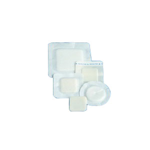 DeRoyal Polyderm Hydrophilic Foam Wound Dressing, Sterile, Latex Free, Non Adhesive, 6" x 6" Border, 3-3/4" x 3-3/4" Foam