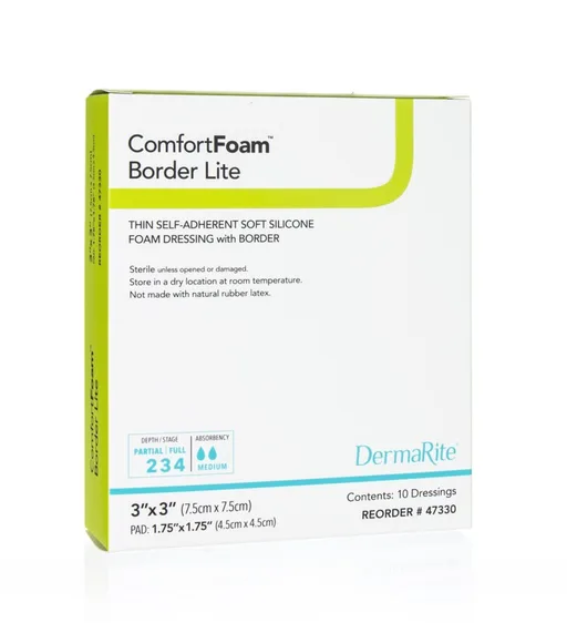 ComfortFoam Silicone Foam Border Lite Dressing