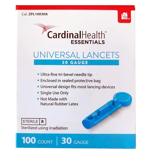 Cardinal Health Essentials Universal Safety Seal Lancet 30G