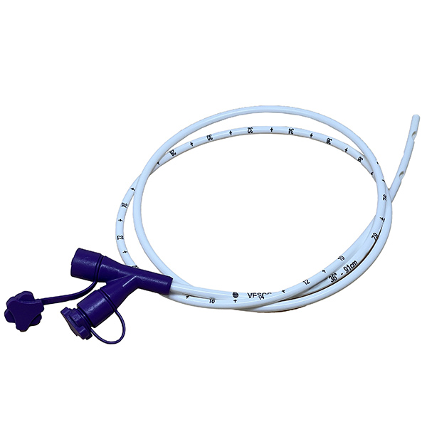 Vesco Medical 16 Fr, 36" Nasogastric Feeding Tube, Polyurethane, Dual ENFit Port