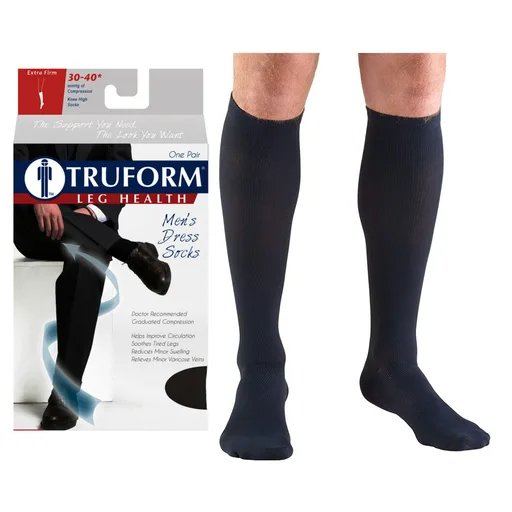 Truform Men's Dress Support Socks