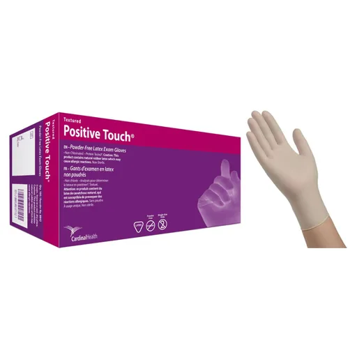 Cardinal Health™ Latex Exam Gloves, Powder-Free, Xsmall, Cream