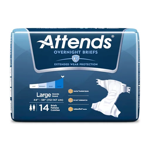Attends® Overnight Briefs, Large