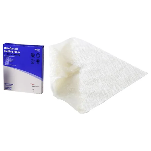 Cardinal Health Reinforced Gelling Fiber Wound Dressing, 4" x 4.75"