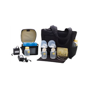 Medela Pump In Style Advanced On-the-Go Tote Breast Pump Solution Set, Black, Built-in Motor Unit