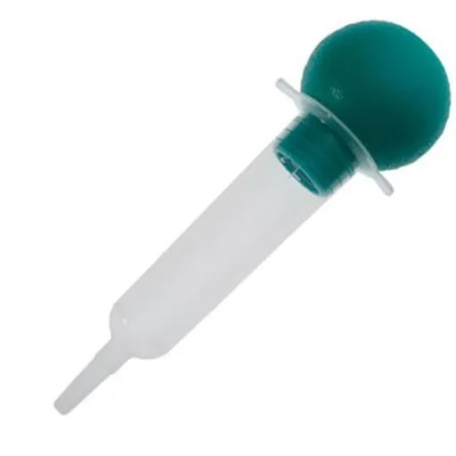 AMSure Bulb Irrigation Syringe, 60cc, Blue Bulb, Catheter Tip, Sterile
