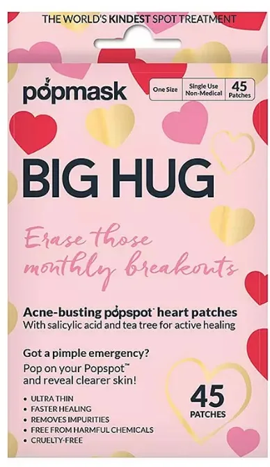 POPBAND Big Hug Breakout Period Pimple Treatment Patches - 45 ct