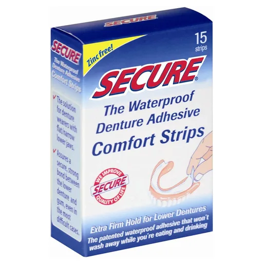 Windmill Secure® Denture Adhesive Comfort Strip - 15 Count