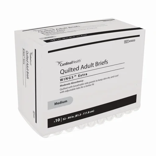 Cardinal Health Quilted Adult Briefs Wings™ Extra Medium
