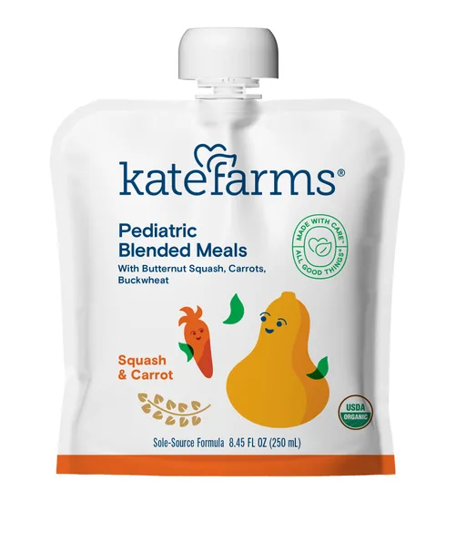 Kate Farms Pediatric Blended Meals, Squash & Carrot