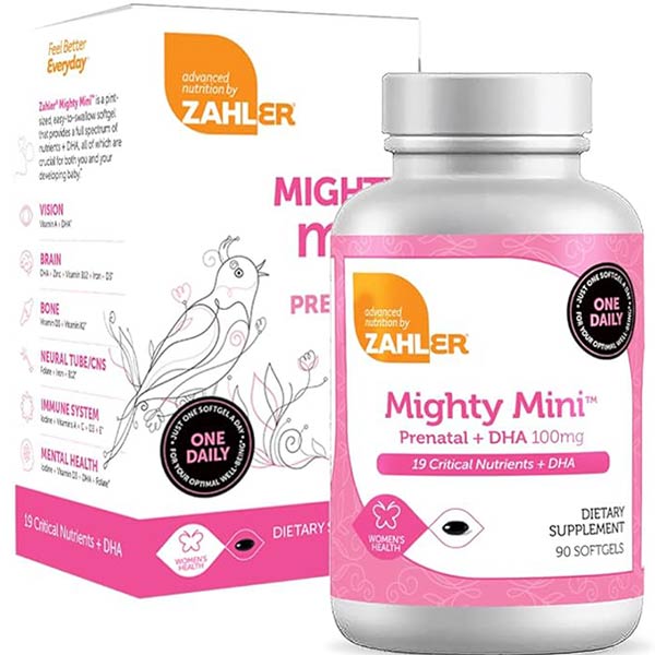Advanced Nutrition Mighty Mini Prenatal Plus DHA, 90 Softgel